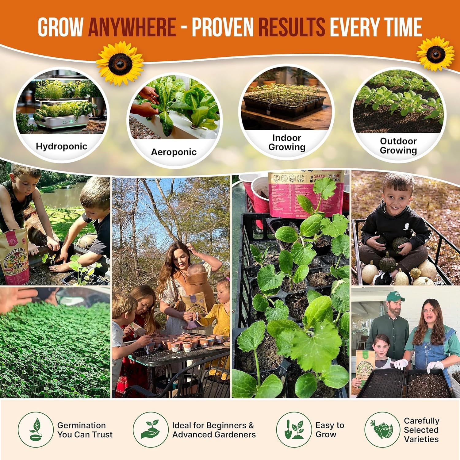 - 25 Summer Vegetable & Greens Seeds Varieties - 6,510+ Non GMO Heirloom Garden Seeds