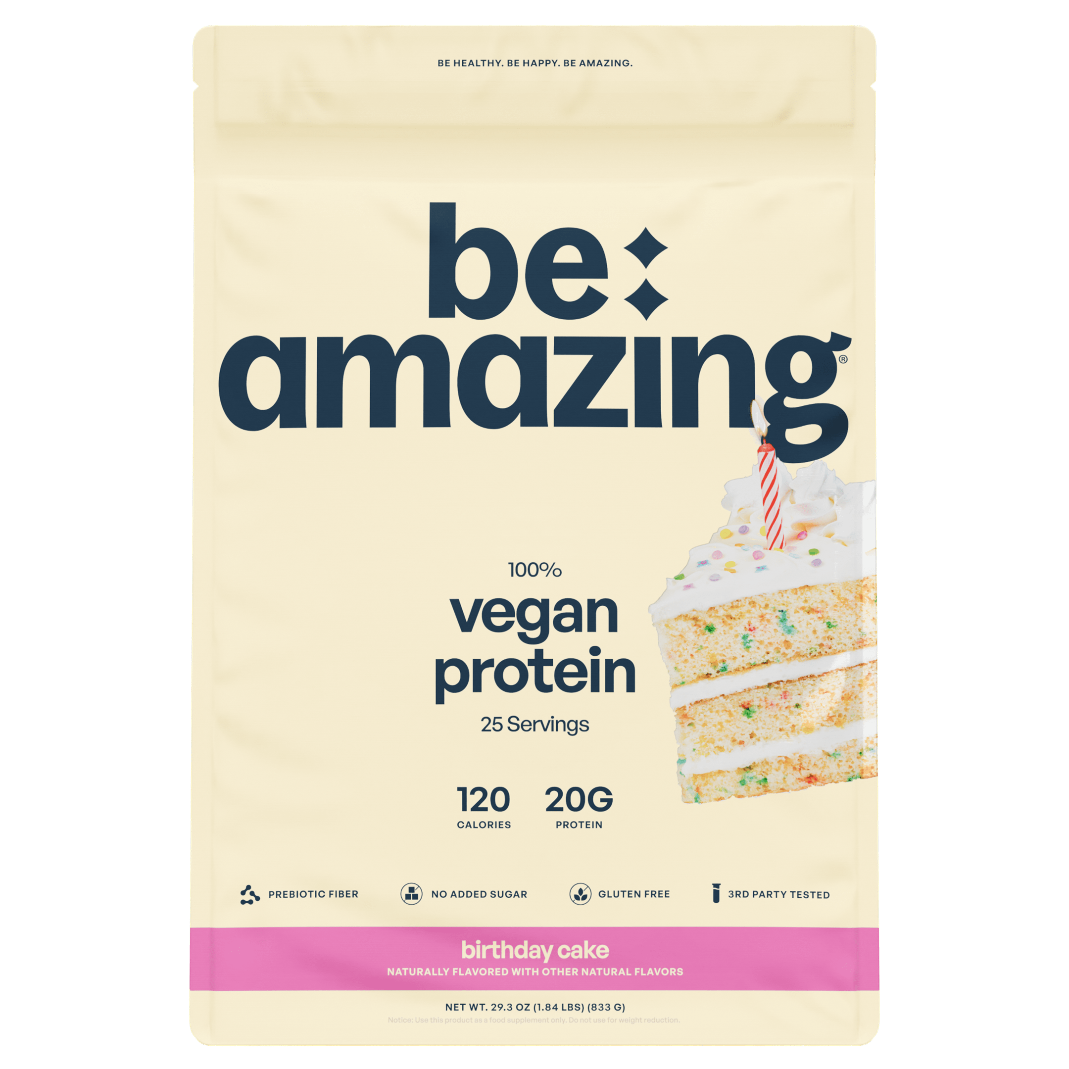 Vegan Protein Powder – Plant-Based, 20g Protein, Natural Vanilla