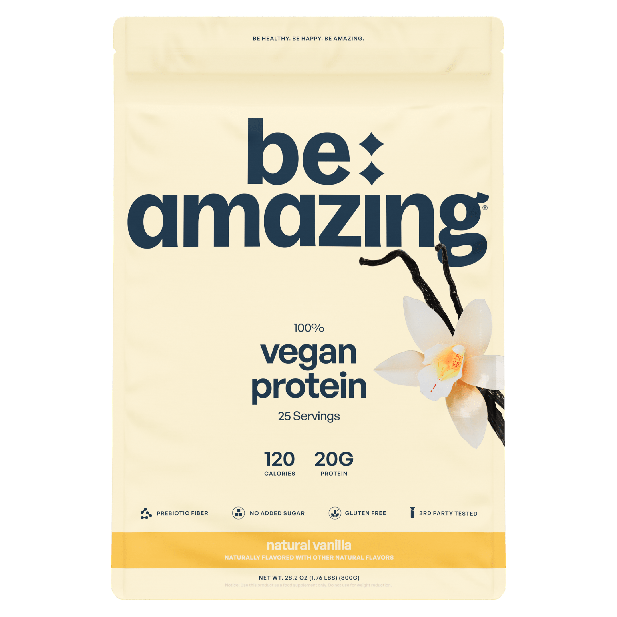Vegan Protein Powder – Plant-Based, 20g Protein, Natural Vanilla